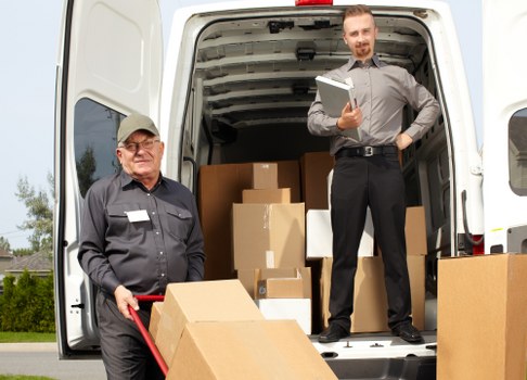 Strategically packing office equipment